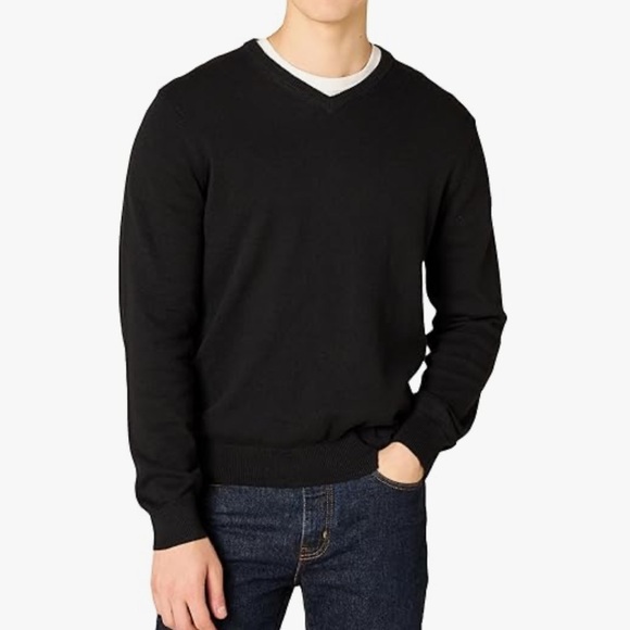 NWT Amazon Essentials Men’s Long sleeve v neck sweater - Picture 2 of 3